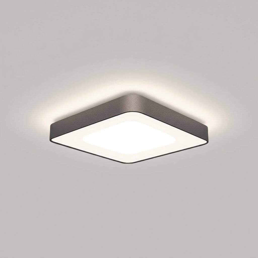 ACK 80W Geniş Çaplı Dekoratif Linear Sarkıt Armatür 60cmx60cm İnce Kare Siyah Kasa AL02-06601 - 3