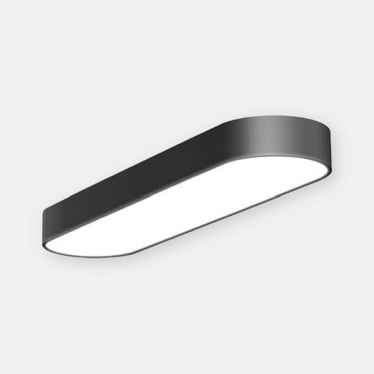 ACK 84W Geniş Çaplı Dekoratif Linear Sarkıt Armatür 30cmx100cm Dikdörtgen Siyah Kasa AL02-82801