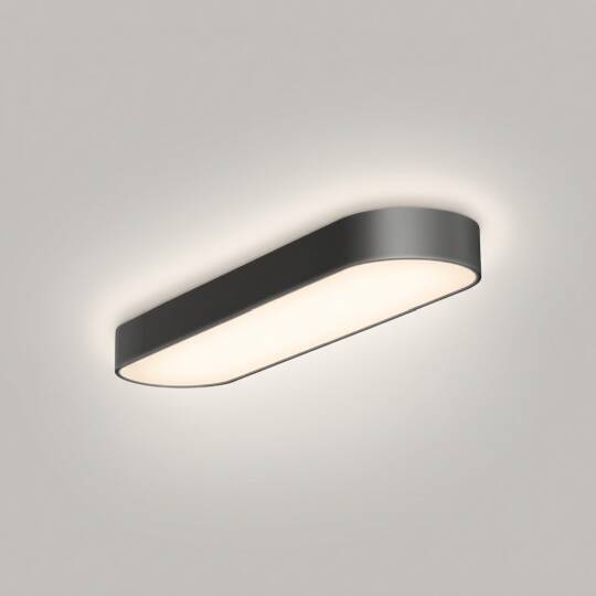 ACK 84W Geniş Çaplı Dekoratif Linear Sarkıt Armatür 30cmx100cm Dikdörtgen Siyah Kasa AL02-82801 - 3