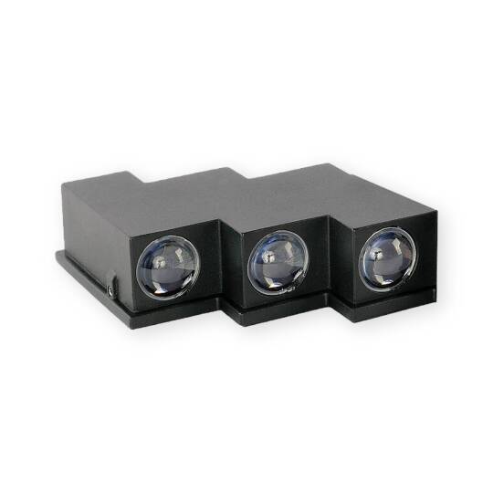 ACK 8x1W 3000K Günışığı 658 lm Alüminyum Dekoratif Duvar Apliği AH07-08221