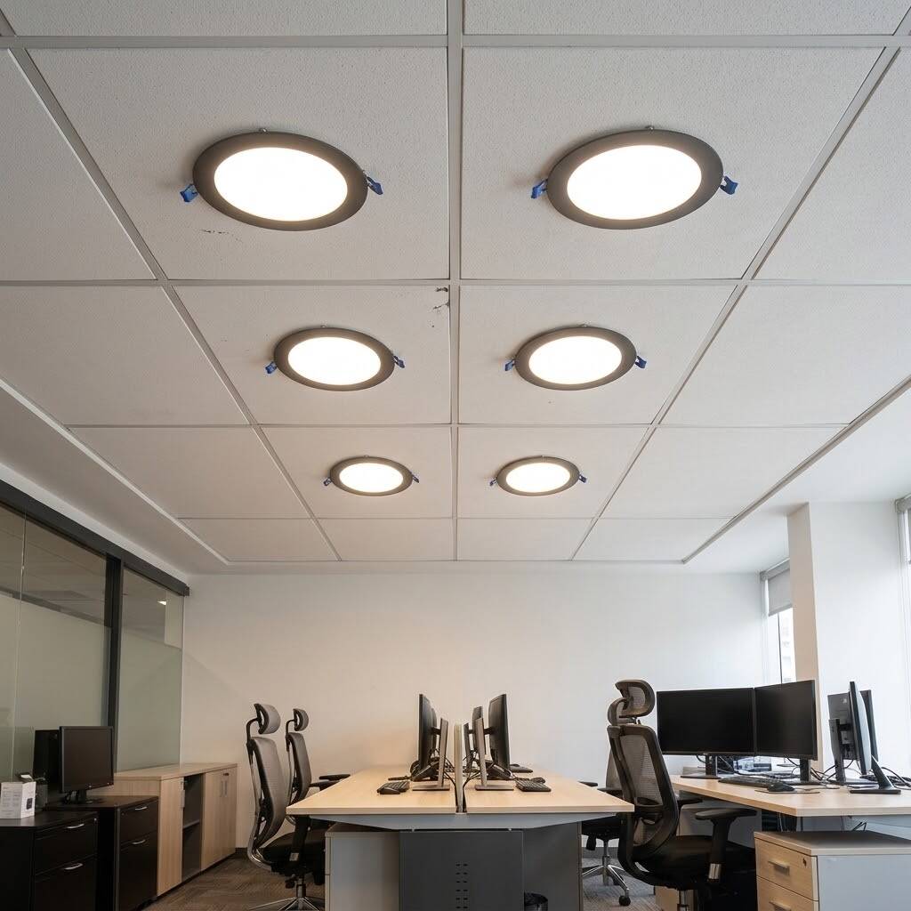 ACK 9W 3000K Günışığı 810lm Sıva Altı Yuvarlak Led Panel (Ø145 mm Siyah Kasa) AP01-00901 - 2