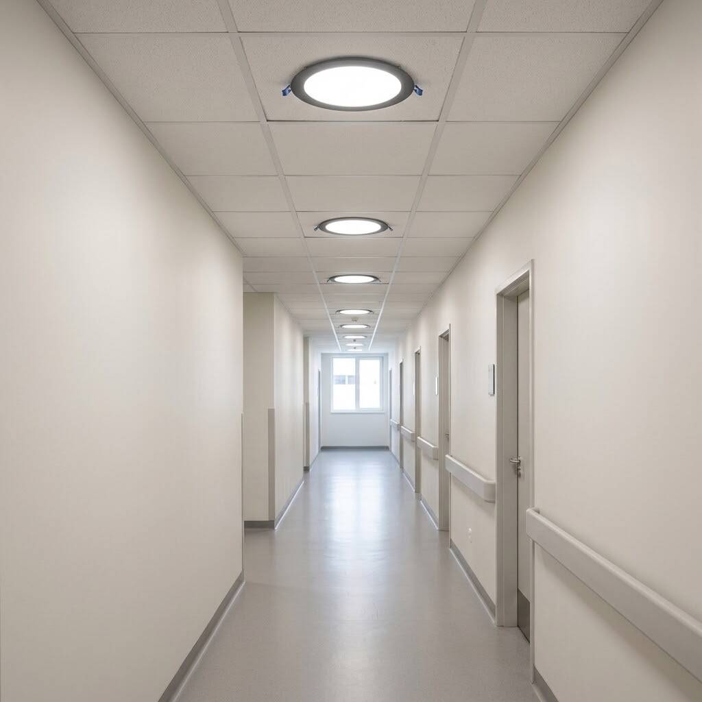 ACK 9W 4000K Ilık Beyaz 810lm Sıva Altı Yuvarlak Led Panel (Ø145 mm Siyah Kasa) AP01-00911 - 2