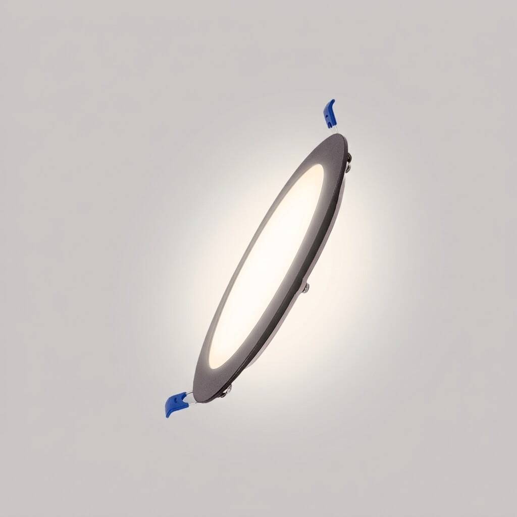 ACK 9W 4000K Ilık Beyaz 810lm Sıva Altı Yuvarlak Led Panel (Ø145 mm Siyah Kasa) AP01-00911 - 3