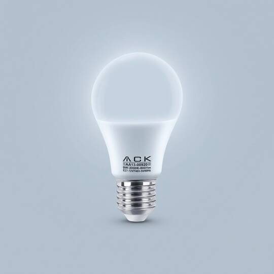 ACK 9W A60 Standart Tip E27 6500K Beyaz 880 lm LED Ampul AA13-00923 - 3