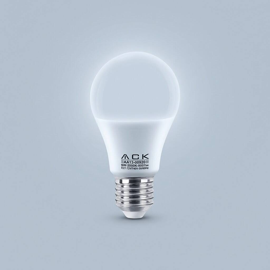 ACK 9W A60 Standart Tip E27 6500K Beyaz 880 lm LED Ampul AA13-00923 - 3