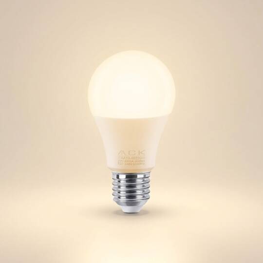 ACK 9W A60 Standart Tip E27 3000K Günışığı 880 lm LED Ampul AA13-00920 - 3