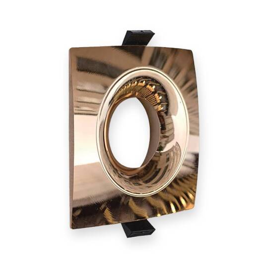 ACK Alüminyum Boş Spot Kasası / Armatürü Kare (Geniş Çerçeve) (Bakır (Copper)) AH03-04136
