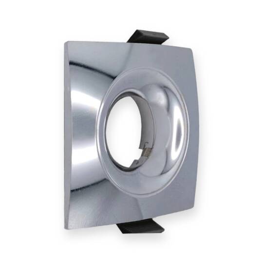 ACK Alüminyum Boş Spot Kasası / Armatürü Kare (Geniş Çerçeve) (Krom (Chrome)) AH03-04135