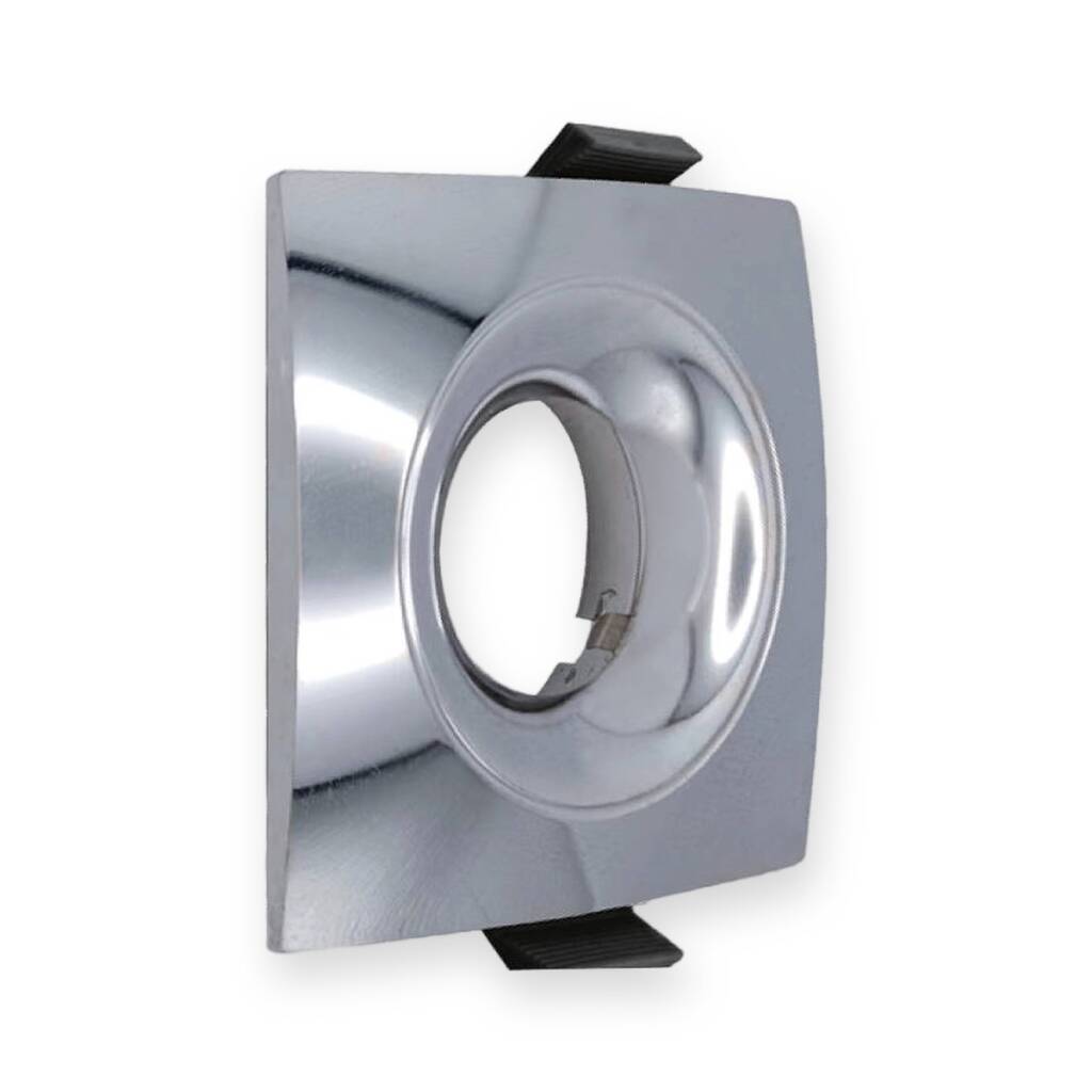 ACK Alüminyum Boş Spot Kasası / Armatürü Kare (Geniş Çerçeve) (Krom (Chrome)) AH03-04135 - 1