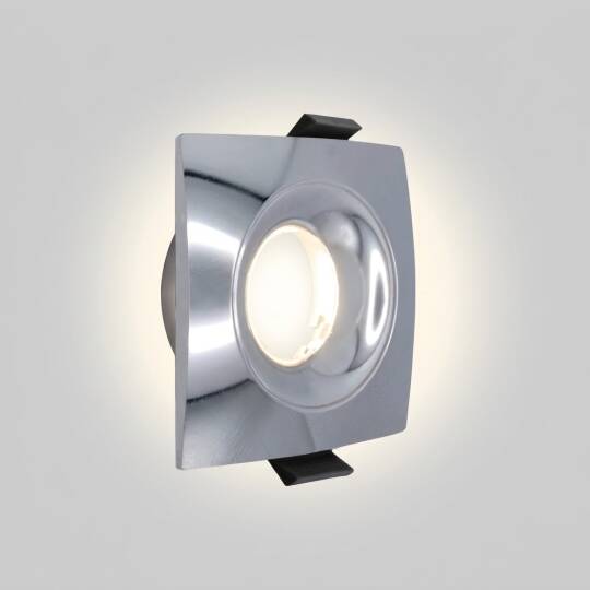 ACK Alüminyum Boş Spot Kasası / Armatürü Kare (Geniş Çerçeve) (Krom (Chrome)) AH03-04135 - 3