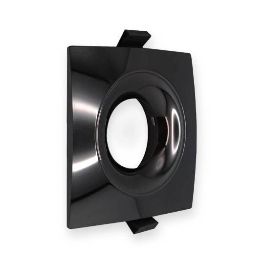 ACK Alüminyum Boş Spot Kasası / Armatürü Kare (Geniş Çerçeve) (Parlak Siyah (P.Black)) AH03-04138