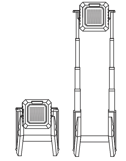 ACK Çok Fonksiyonlu Şarjlı LED Projektör (750-1500-3000lm, CCT Ayarlı) AC62-05092 - 5