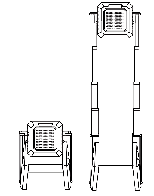 ACK Çok Fonksiyonlu Şarjlı LED Projektör (750-1500-3000lm, CCT Ayarlı) AC62-05092 - 5