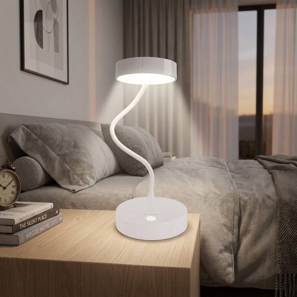 ACK Esnek Boyunlu LED Dokunmatik Masa Lambası (280lm) AF11-10015 - 2