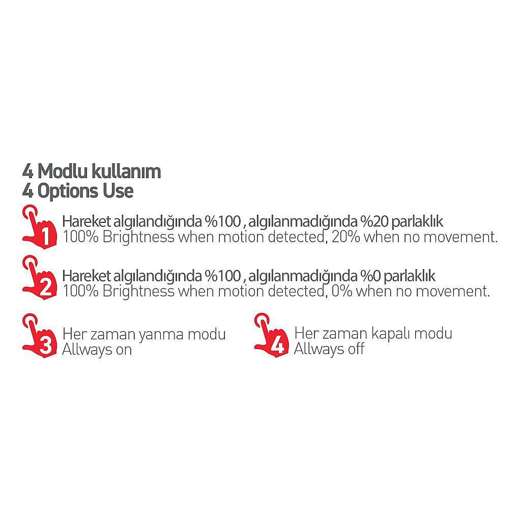 ACK Solar Bahçe Lambası 3000K 300 lm AG60-03851 - 5