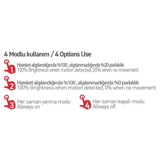 ACK Solar Bahçe Lambası 3000K 300 lm AG60-07851 - 5