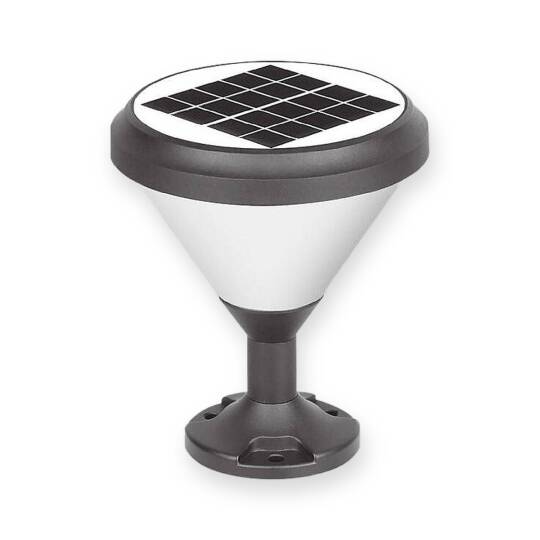 ACK Solar Bahçe Lambası (Opak Cam) 6500K 400 lm AG60-07831