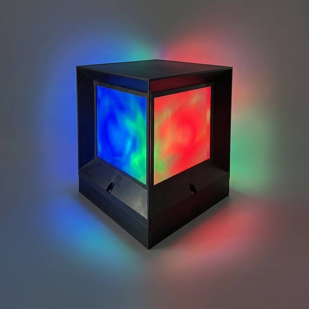 ACK Solar Sütun Bahçe Lambası (RGB Kumandalı) 3000K (15 LED) 800 lm AG60-08801 - 3