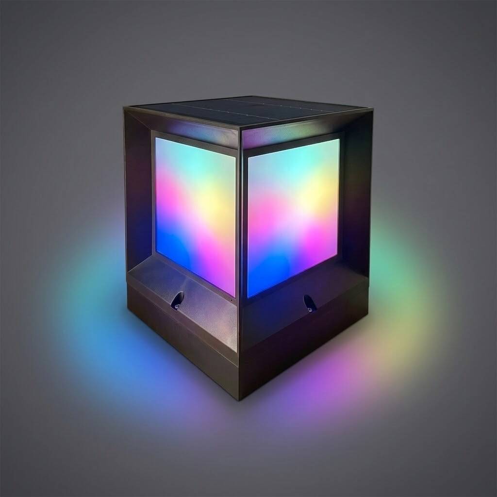 ACK Solar Sütun Bahçe Lambası (RGB Kumandalı) RGB (10 LED) - AG60-08891 - 3