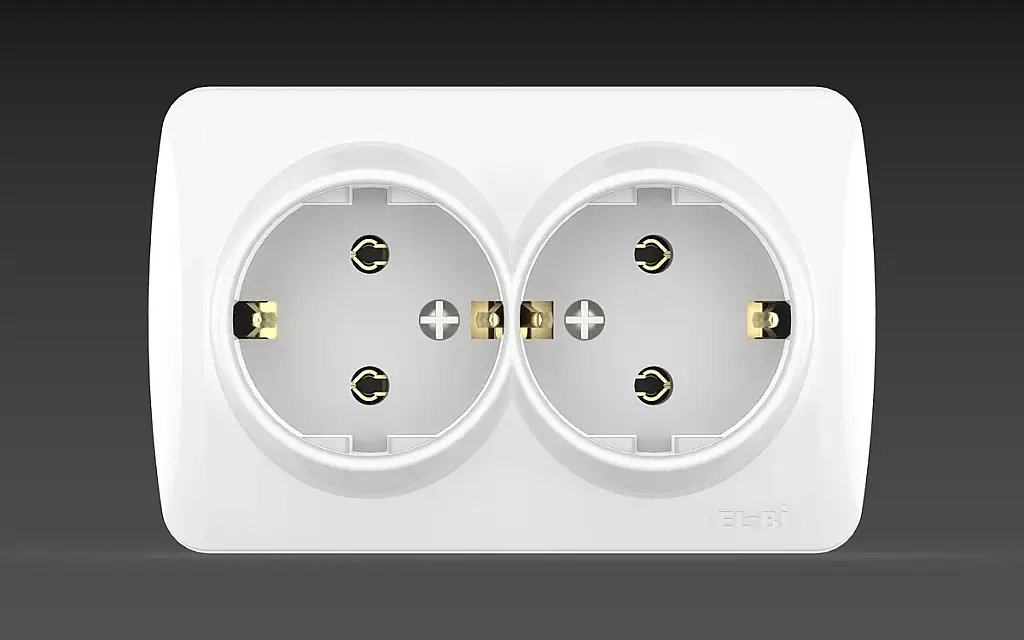 ALSU 2Lİ Topraklı Priz El-Bi - 1