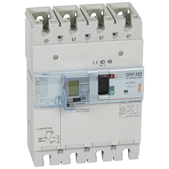 DPX3 250 4P 200A 25kA KÇK.AK.KOR.KOMP.ŞLT Legrand
