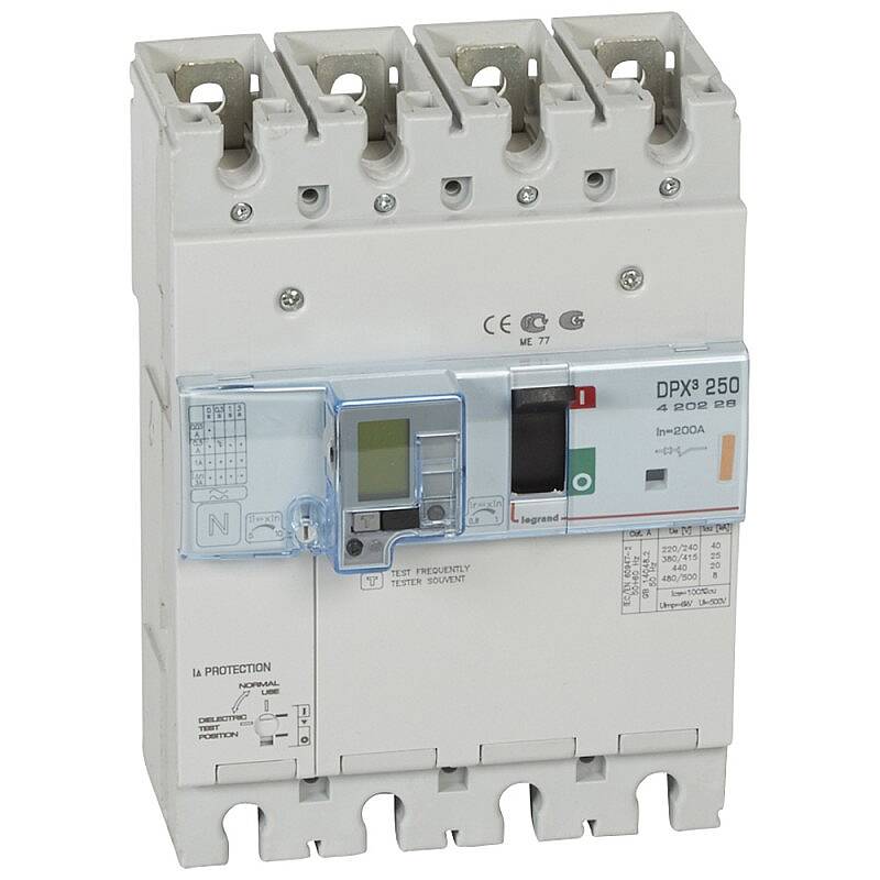 DPX3 250 4P 200A 25kA KÇK.AK.KOR.KOMP.ŞLT Legrand - 1