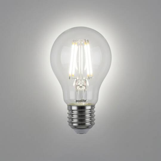 Ecolite 12W ILIK BEYAZ 4000K LED FILAMENT CLASSIC Ampul 220V Şeffaf Cam 15.000 Saat Ömür - 3