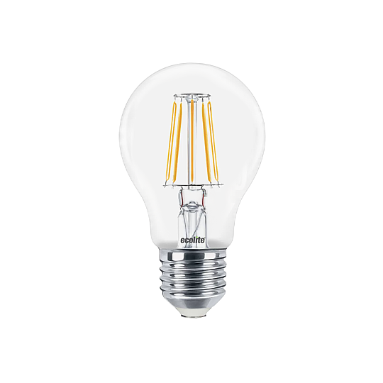Ecolite 12W SARI 2700K LED FILAMENT CLASSIC Ampul 220V Şeffaf Cam 15.000 Saat Ömür