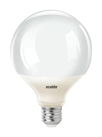 ECOLİTE 15W GÜNIŞIĞI 3000K LED GLOBE G95 Ampul : 220V - Opal cam - 1521 LM - 15.000 saat ömür