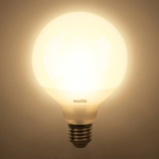 ECOLİTE 15W GÜNIŞIĞI 3000K LED GLOBE G95 Ampul : 220V - Opal cam - 1521 LM - 15.000 saat ömür  - 3