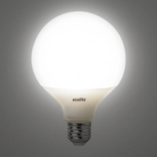 ECOLİTE 15W ILIK BEYAZ 4000K LED GLOBE G95 Ampul : 220V - Opal cam - 1521 LM - 15.000 saat ömür - 3