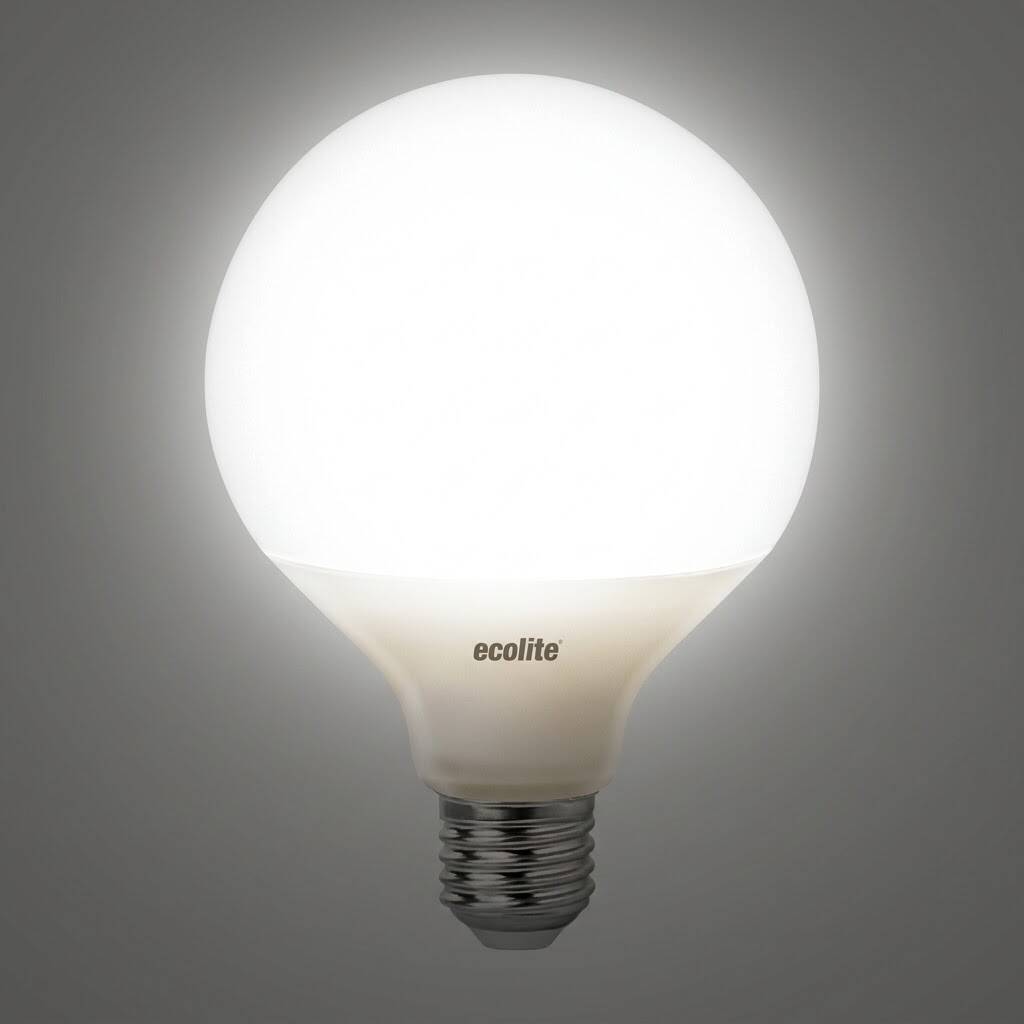 ECOLİTE 15W ILIK BEYAZ 4000K LED GLOBE G95 Ampul : 220V - Opal cam - 1521 LM - 15.000 saat ömür - 3