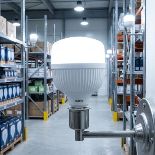 ECOLİTE 17W BEYAZ 6500K LED JUMBO T70 Ampul : 220V - Opal cam - 1.750LM - 15.000 saat ömür - 2