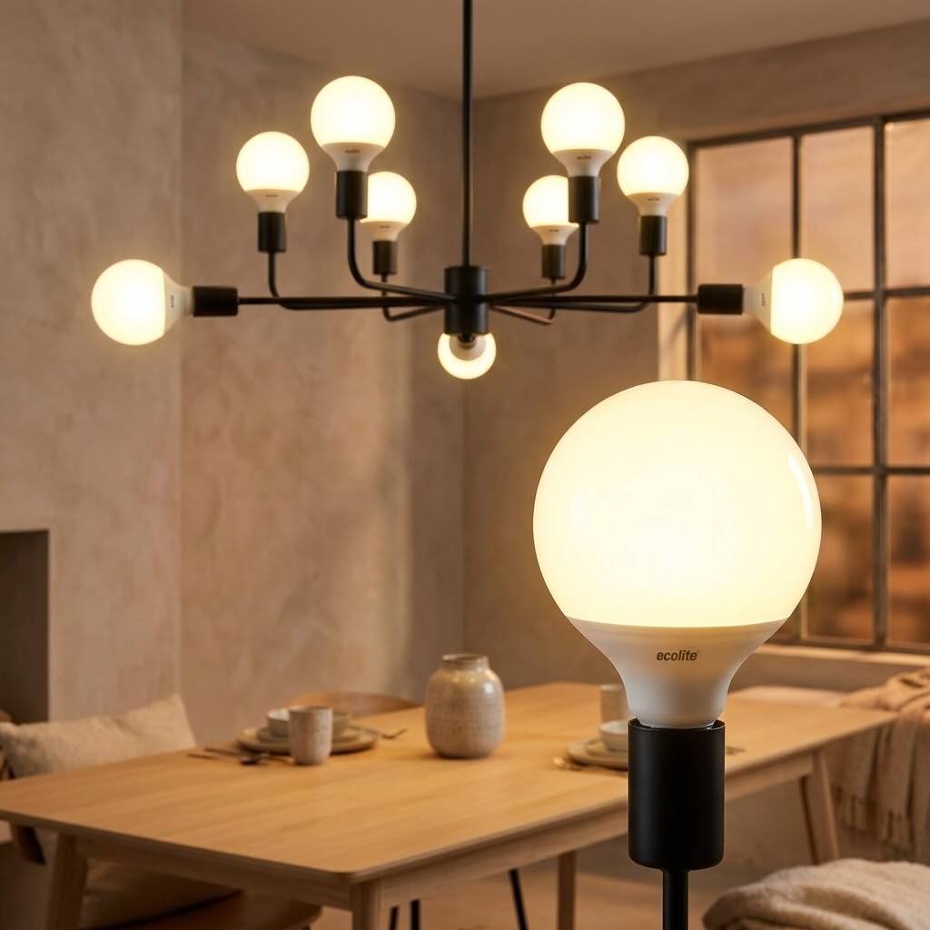 ECOLİTE 18W GÜNIŞIĞI 3000K LED GLOBE G120 Ampul : 220V - Opal cam - 1800LM - 15.000 saat ömür  - 2