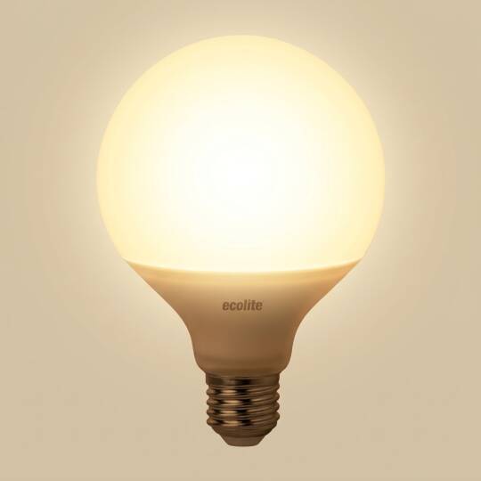 ECOLİTE 18W GÜNIŞIĞI 3000K LED GLOBE G120 Ampul : 220V - Opal cam - 1800LM - 15.000 saat ömür  - 3
