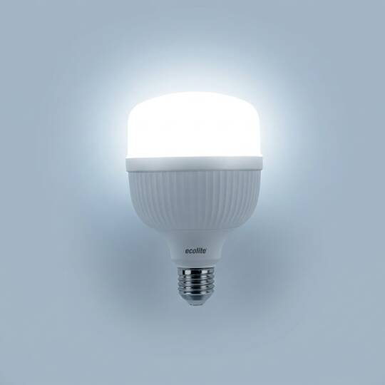 ECOLİTE 28W BEYAZ 6500K LED JUMBO T100 Ampul : 220V - Opal cam - 6500K = 3000LM  - 3