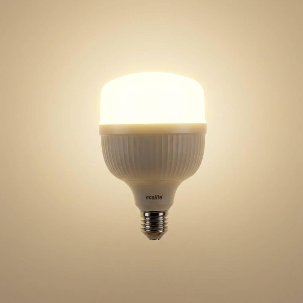 ECOLİTE 28W GÜNIŞIĞI 3000K LED JUMBO T100 Ampul : 220V - Opal cam   - 3