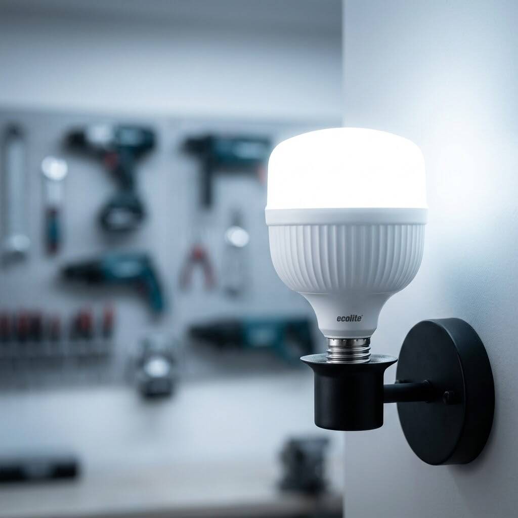 ECOLİTE 36W BEYAZ 6500K LED JUMBO T115 Ampul : 220V - Opal cam  15.000 saat ömür - 2