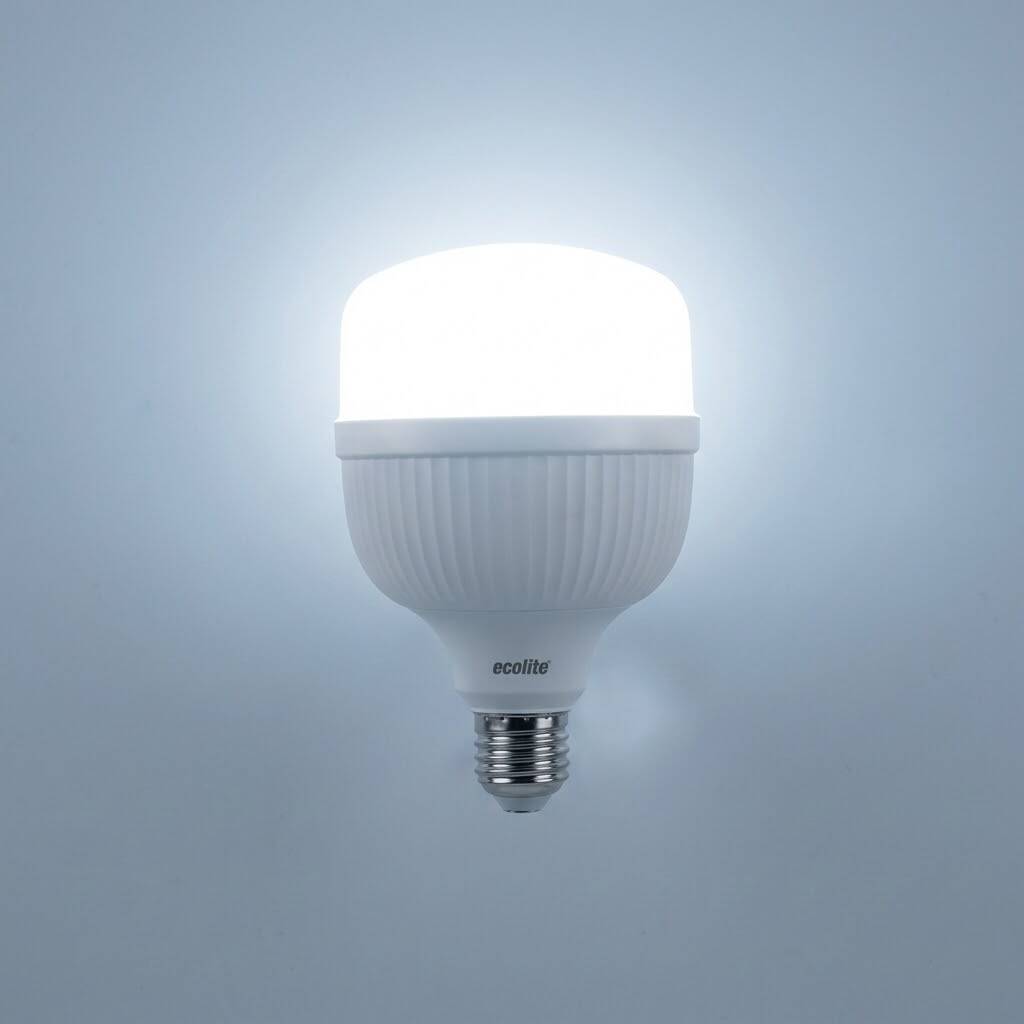 ECOLİTE 36W BEYAZ 6500K LED JUMBO T115 Ampul : 220V - Opal cam  15.000 saat ömür - 3