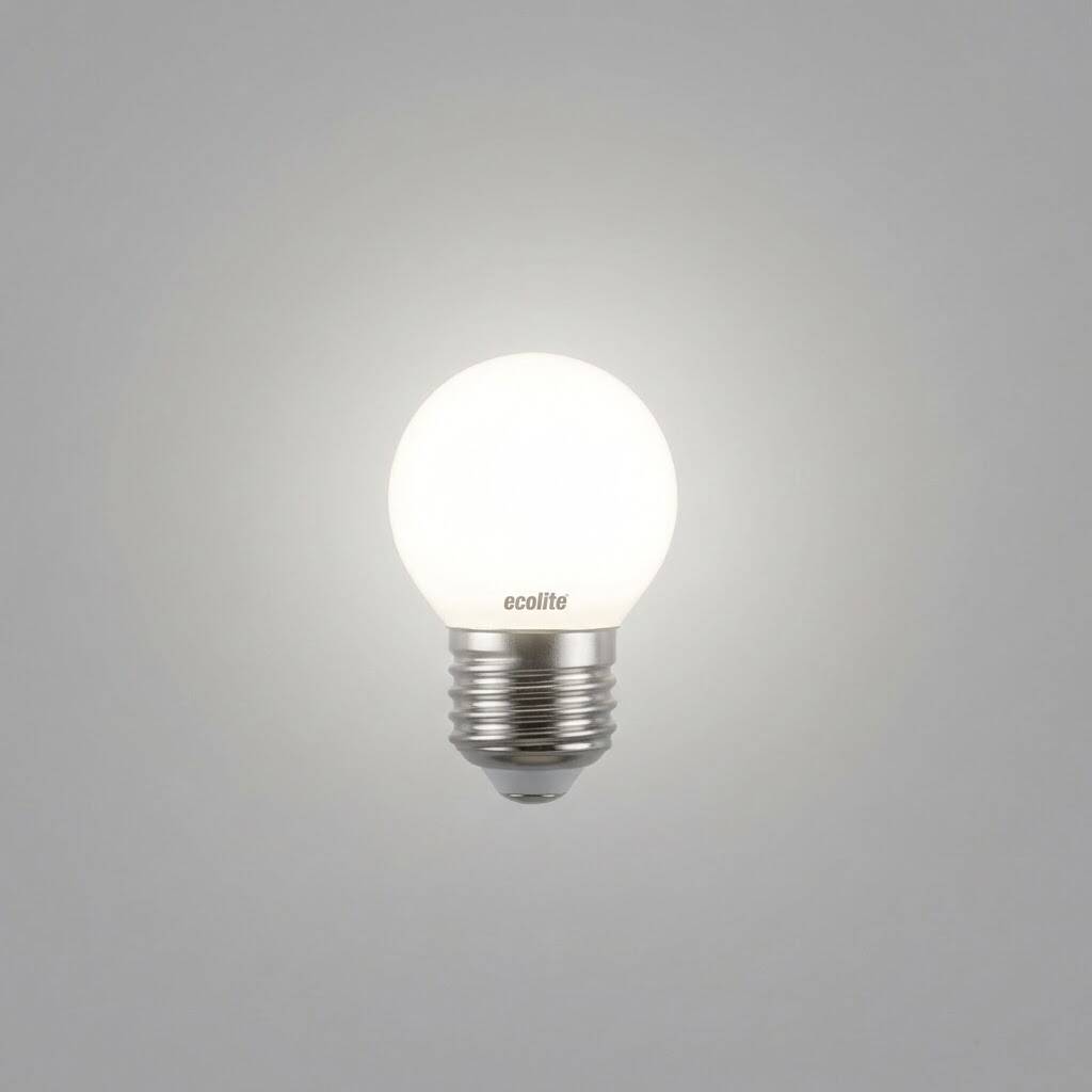 ECOLİTE 4,8W LED CLASSIC G45 Ampul : 220V - Opal cam - 470 Lümen 15.000 saat ömür - 3