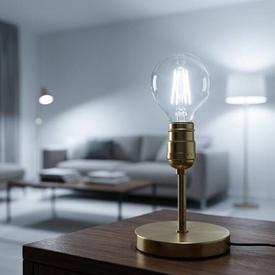Ecolite 4W BEYAZ 6500K  LED FILAMENT G45 Ampul 220V Şeffaf cam 470 Lümen 15.000 Saat Ömür - 2