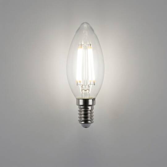 Ecolite 4W ILIK BEYAZ 4000KLED FILAMENT CANDLE Ampul 220V Şeffaf Cam 470 lümen 15.000 Saat Ömür - 3