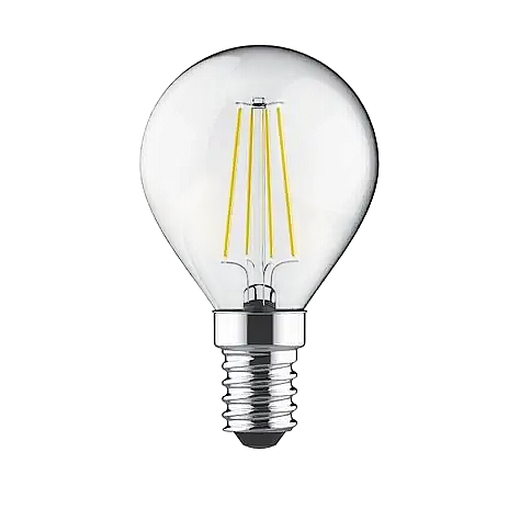Ecolite 4W SARI 2700K LED FILAMENT G45 Ampul 220V Şeffaf cam 470 Lümen 15.000 Saat Ömür