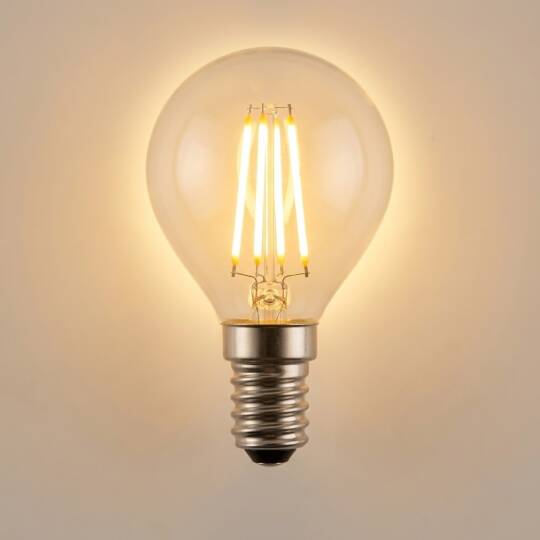 Ecolite 4W SARI 2700K LED FILAMENT G45 Ampul 220V Şeffaf cam 470 Lümen 15.000 Saat Ömür - 3