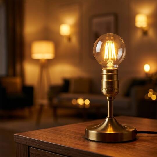 Ecolite 4W SARI 2700K LED FILAMENT G45 Ampul 220V Şeffaf cam 470 Lümen 15.000 Saat Ömür - 2
