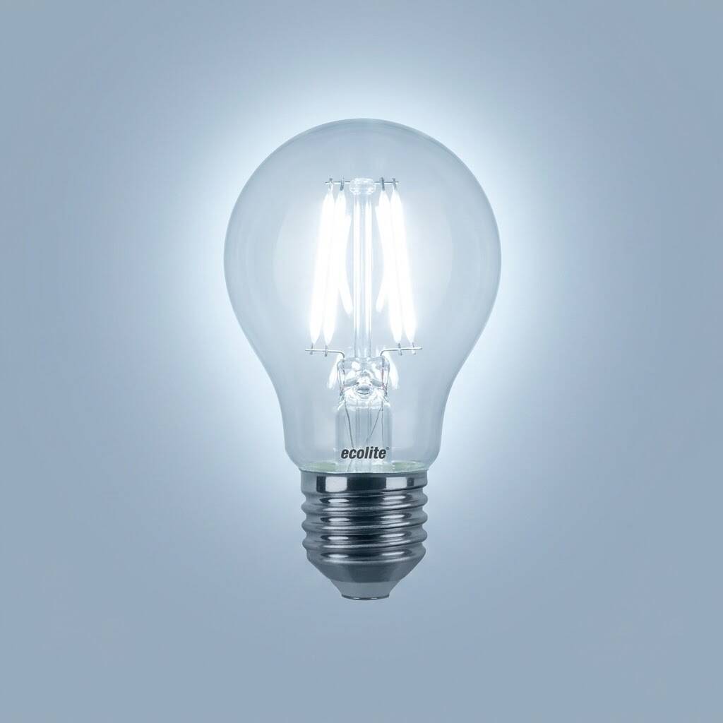 Ecolite 7W BEYAZ 6500K LED FILAMENT A60 Ampul 220V Şeffaf Cam 950 Lümen 15.000 Saat Ömür - 3