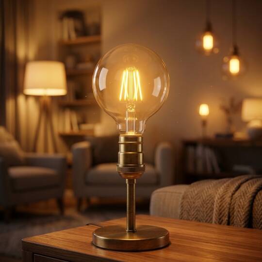 Ecolite 7W LED FILAMENT 2700K G125 Ampul Şeffaf cam 900 Lümen 15.000 Saat Ömür - 2