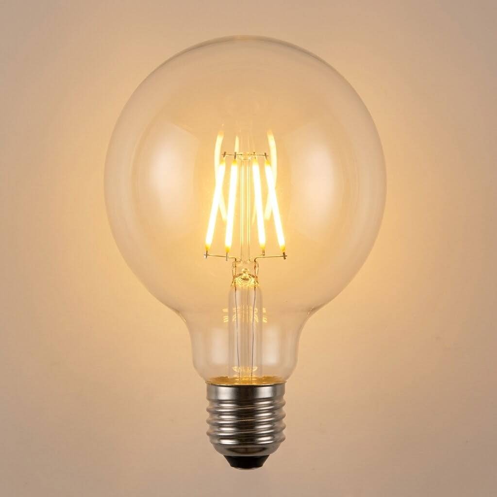 Ecolite 7W LED FILAMENT 2700K G125 Ampul Şeffaf cam 900 Lümen 15.000 Saat Ömür - 3