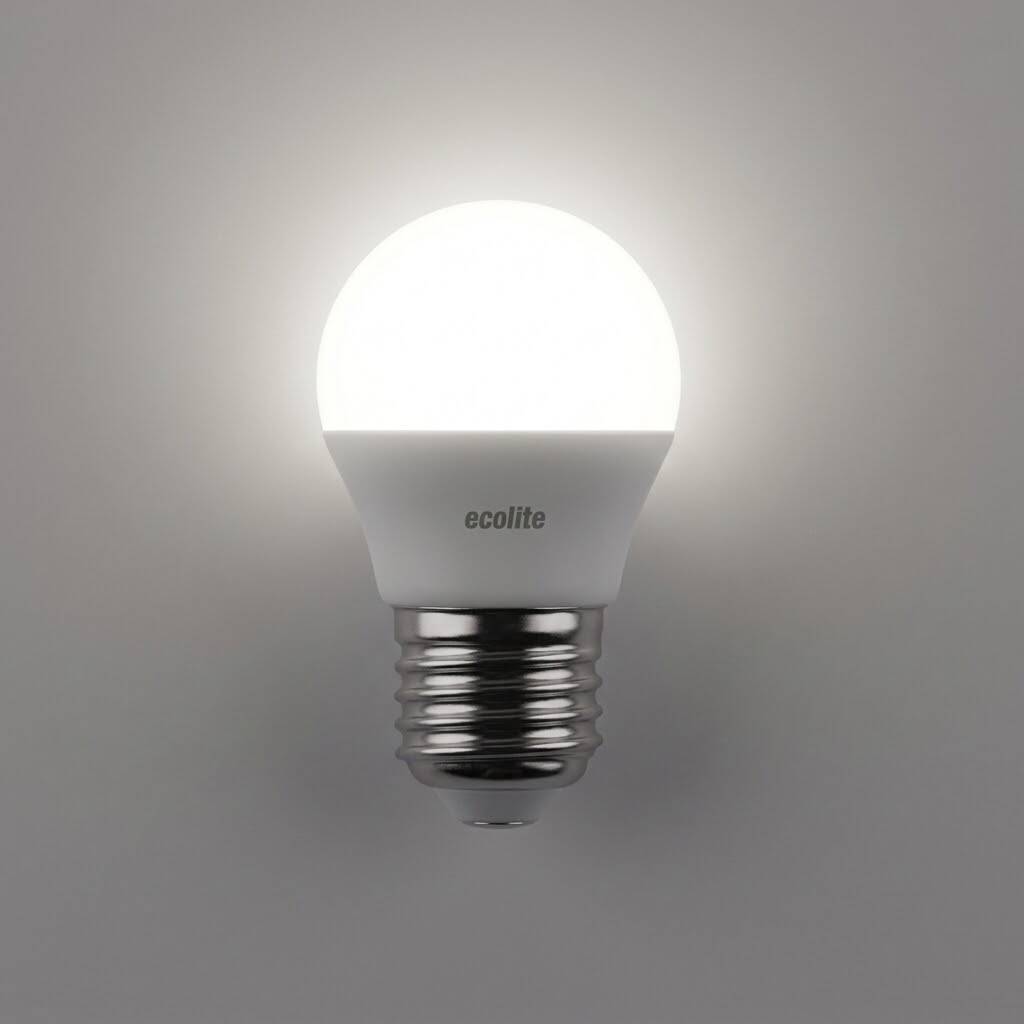 ECOLİTE 8,5 W ILIK BEYAZ LED CLASSIC G45 Ampul : 220V - Opal cam - 810 Lümen 15.000 saat  - 3