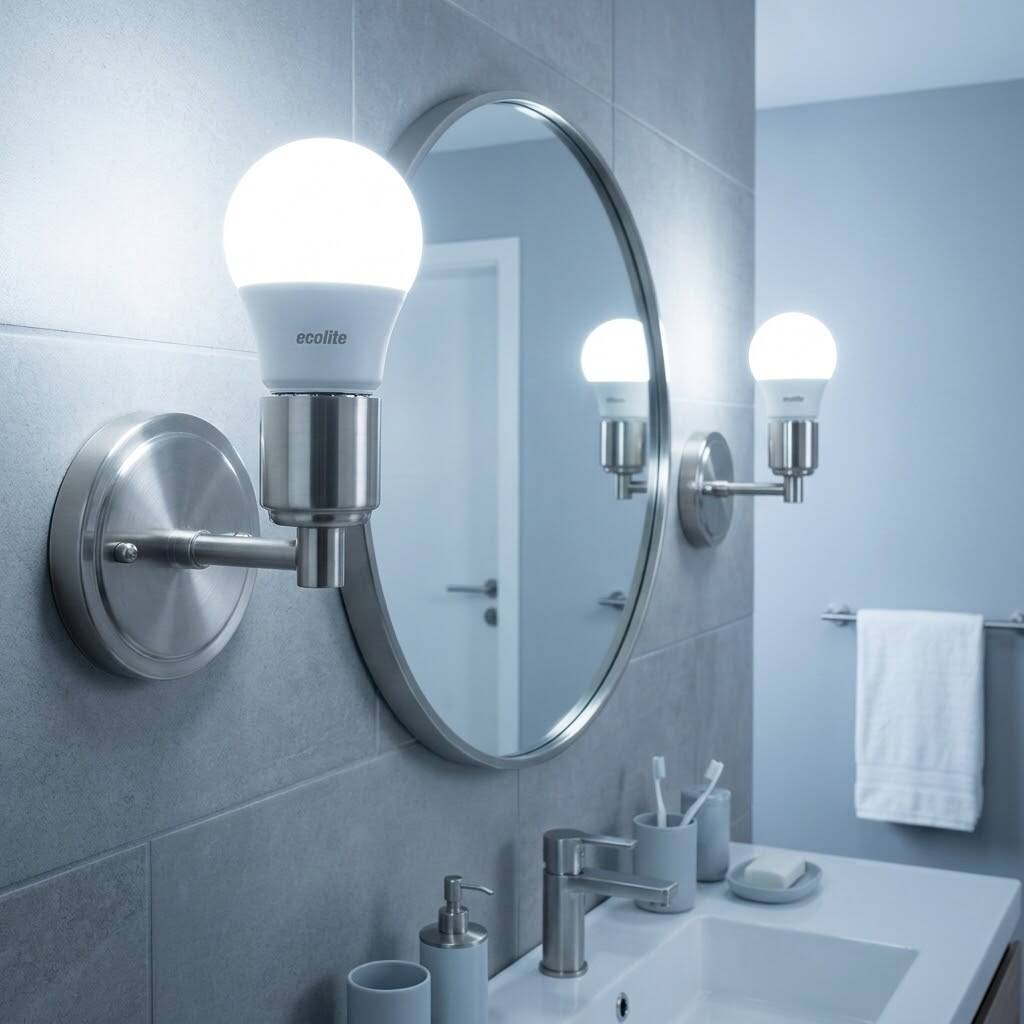 ECOLİTE 8,5 W BEYAZ 6500KLED CLASSIC G45 Ampul : 220V - Opal cam - 810 Lümen 15.000 saat - 2